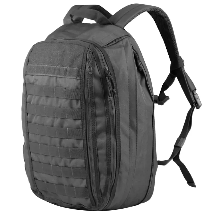 black tactical backpack