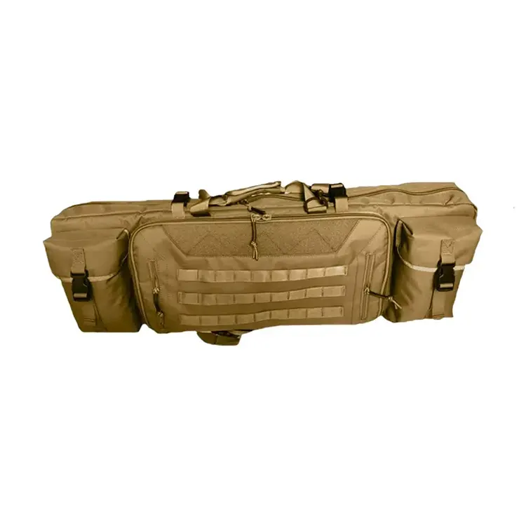 heavy duty soft rifle case brown