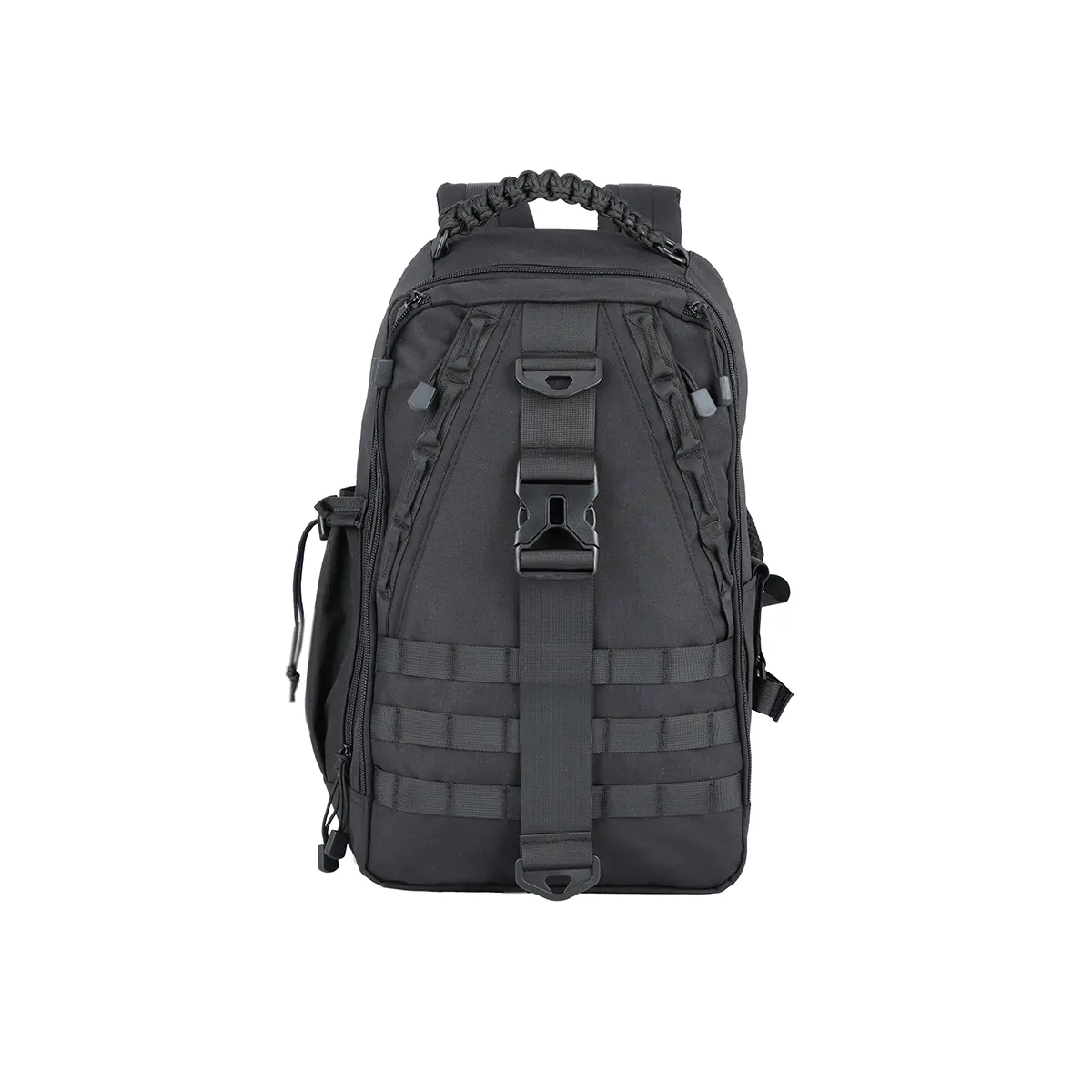 Black tactical military backpack