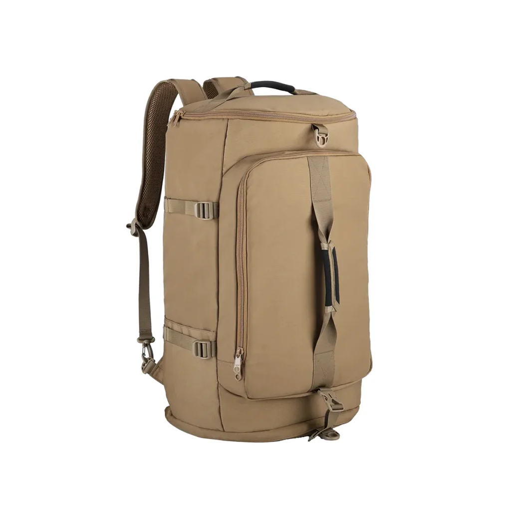 Cylindrical Duffel Bag with Backpack Straps