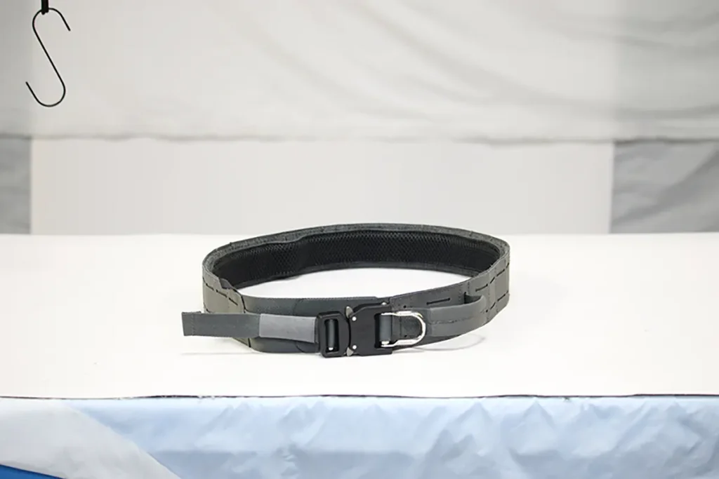 gray tactical belt