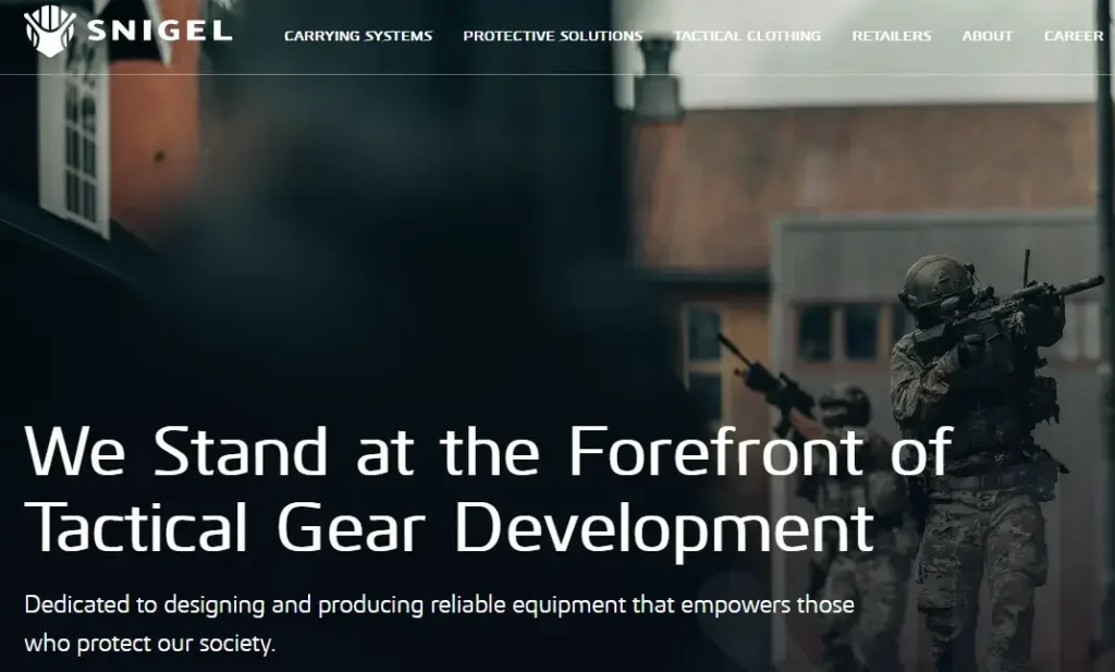 tactical vest manufacturers, Snigel Design AB