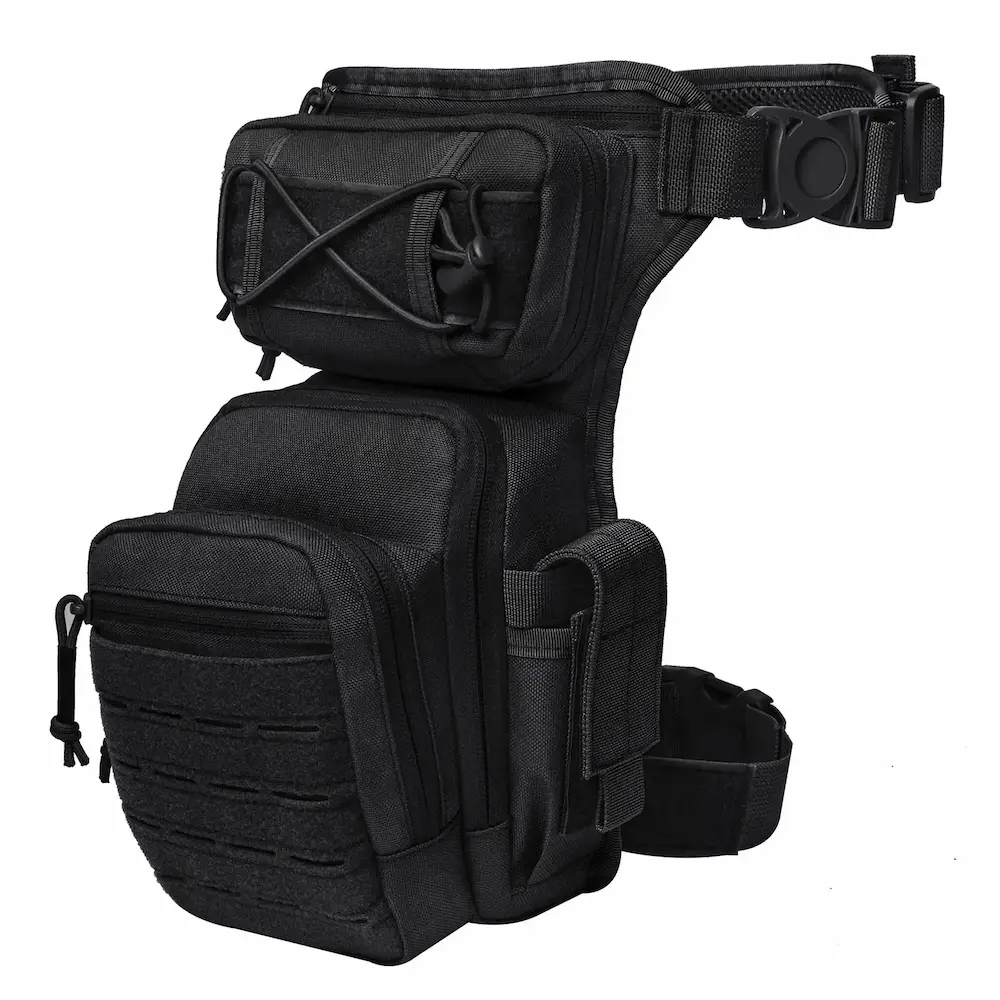 Black Tactical Drop Leg Bag