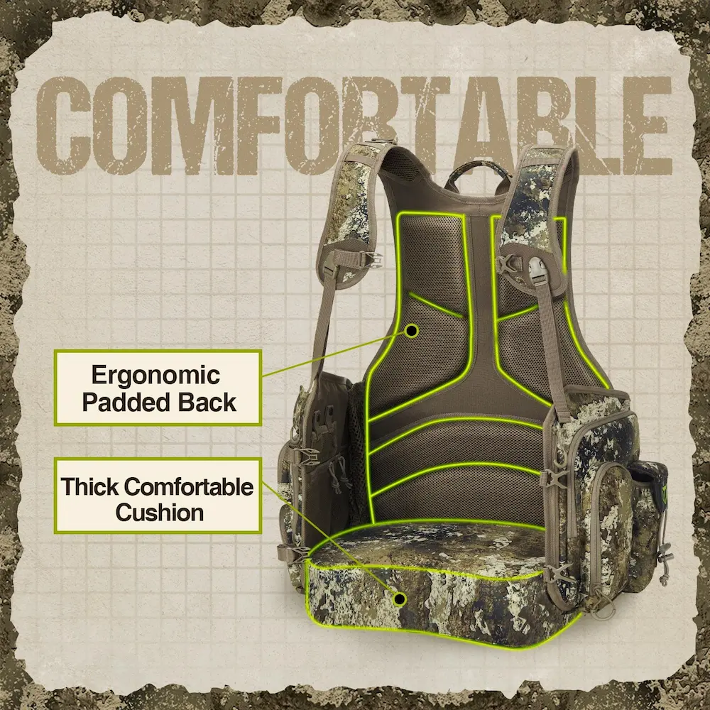 Camo Hunting Vest Comfort Features