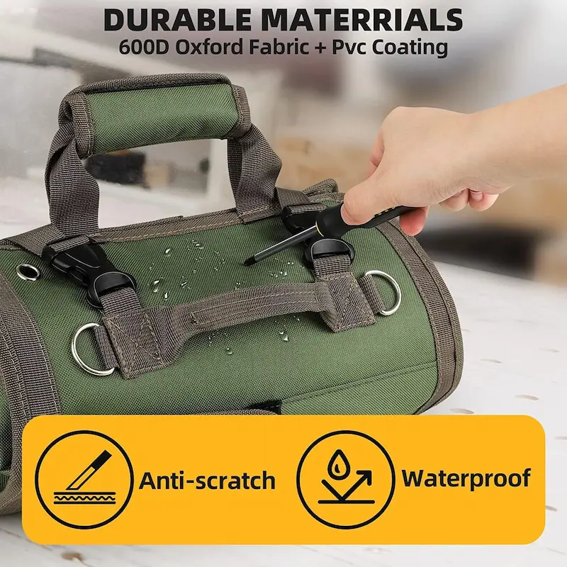 Green Heavy-Duty Water-resistant Tool Organizer