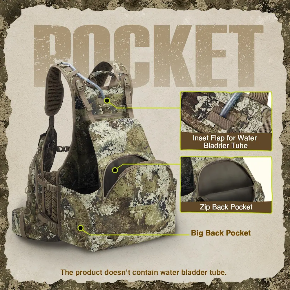 Integrated Seat Camo Hunting Backpack