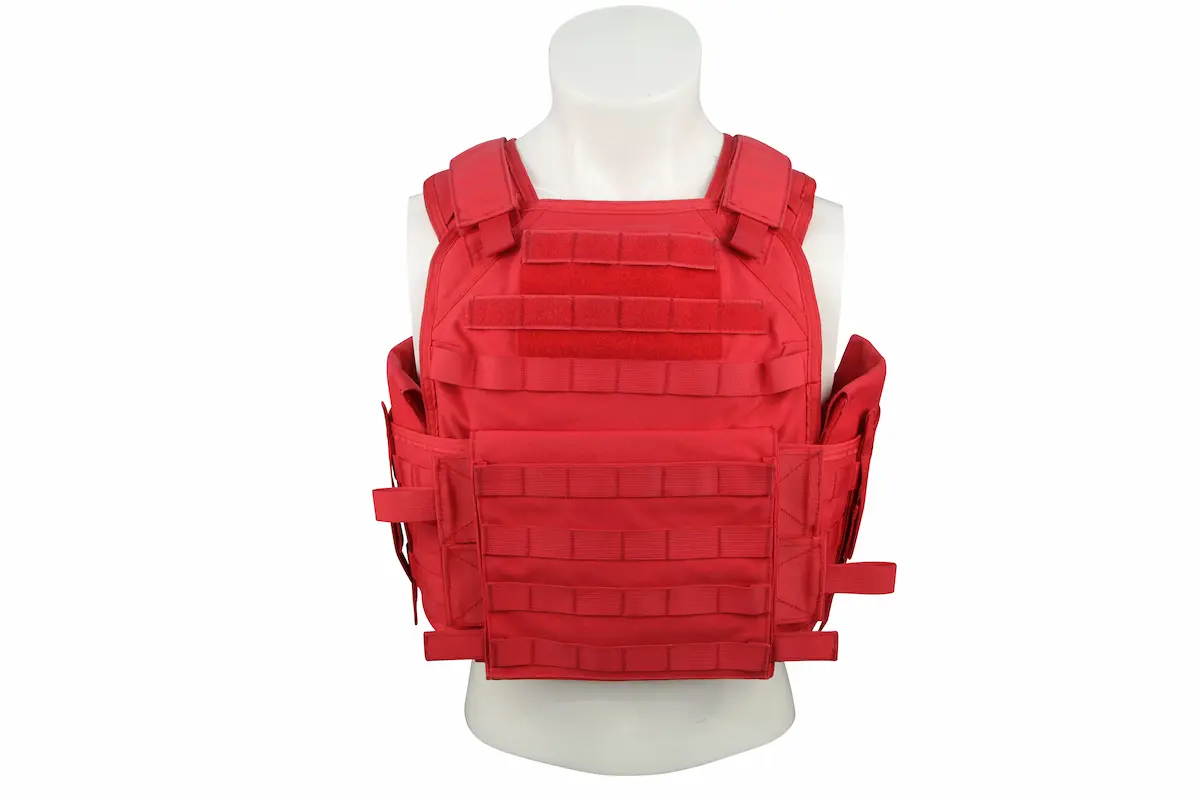Red Tactical Plate Carrier Vest