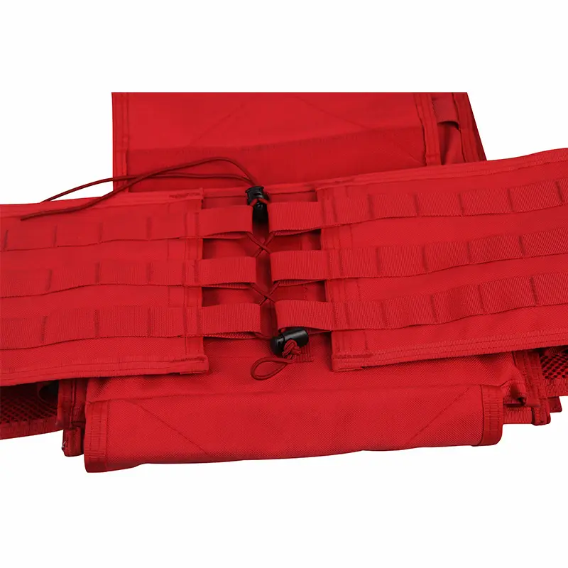 Red Tactical Vest – Side Lacing Adjustment System