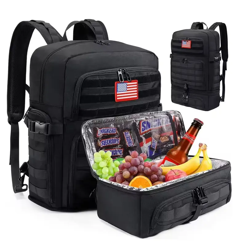 Tactical Backpack with Detachable Insulated Lunch Box