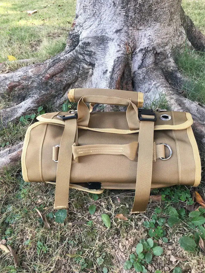 Tan Tool Barrel Bag