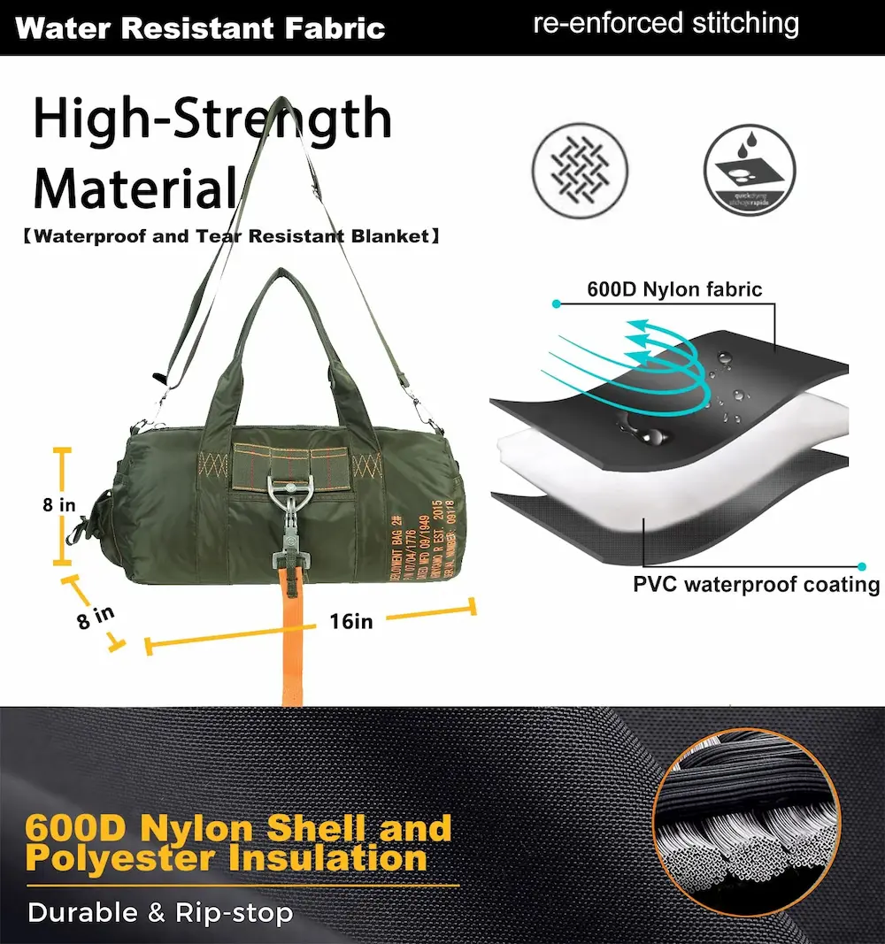 Water-Resistant Tactical Duffle