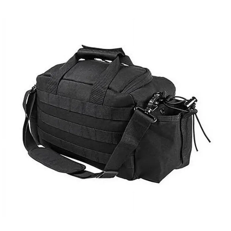 black MOLLE shoulder bag with detachable strap