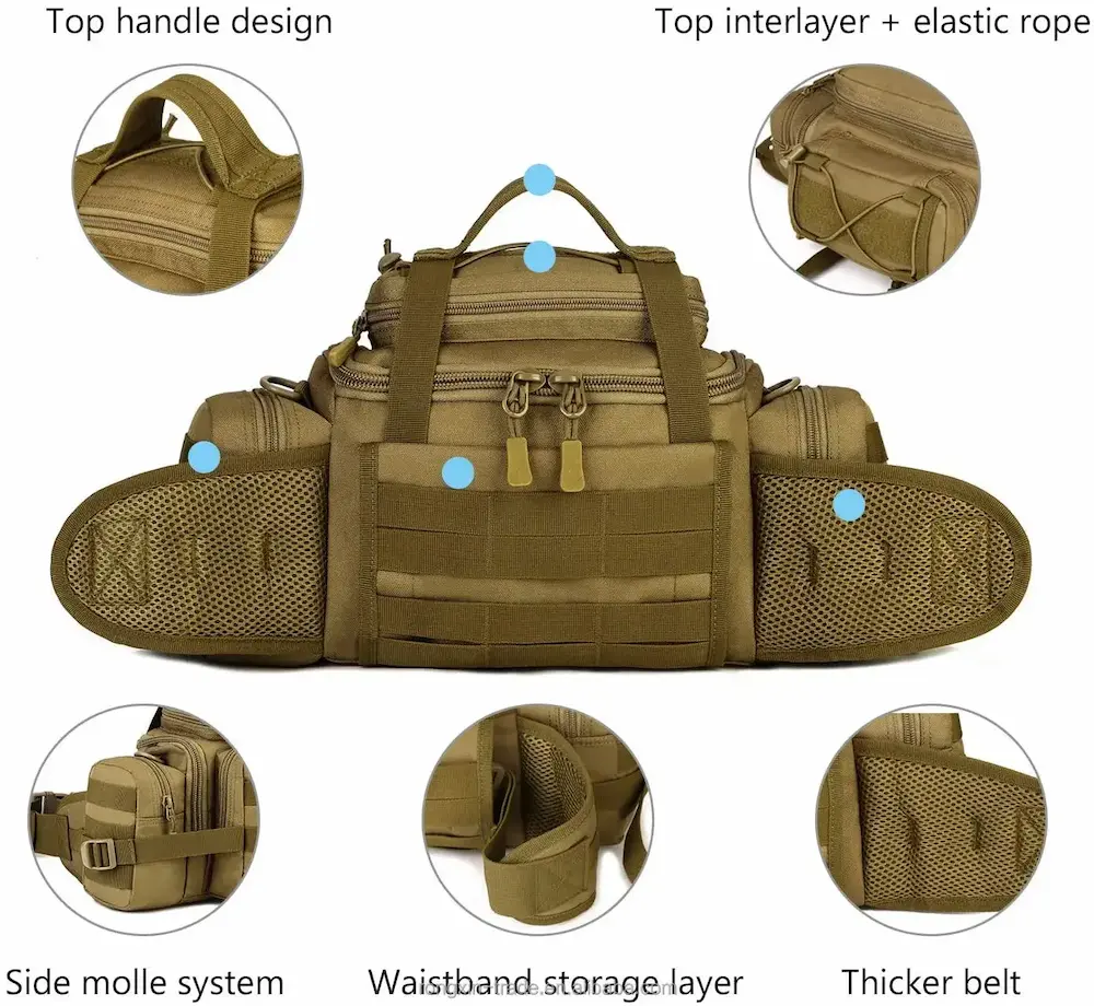 military tactical waist shoulder bag