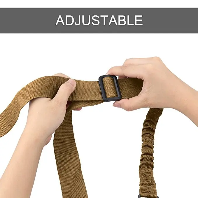 Adjustable tan 2 point tactical sling