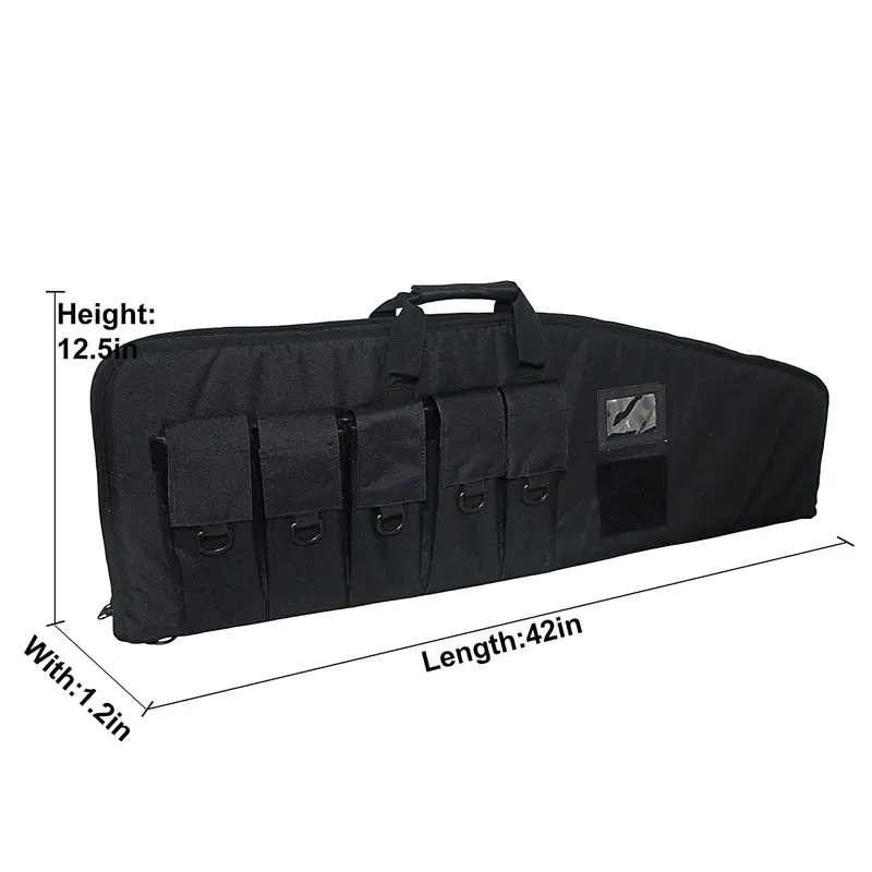 Black 42-Inch Rifle Case (Dimensions)