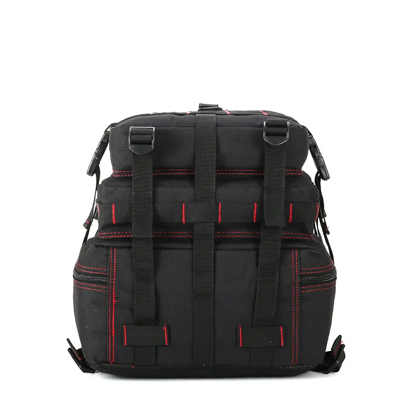 Black & Red MOLLE Tactical Backpack