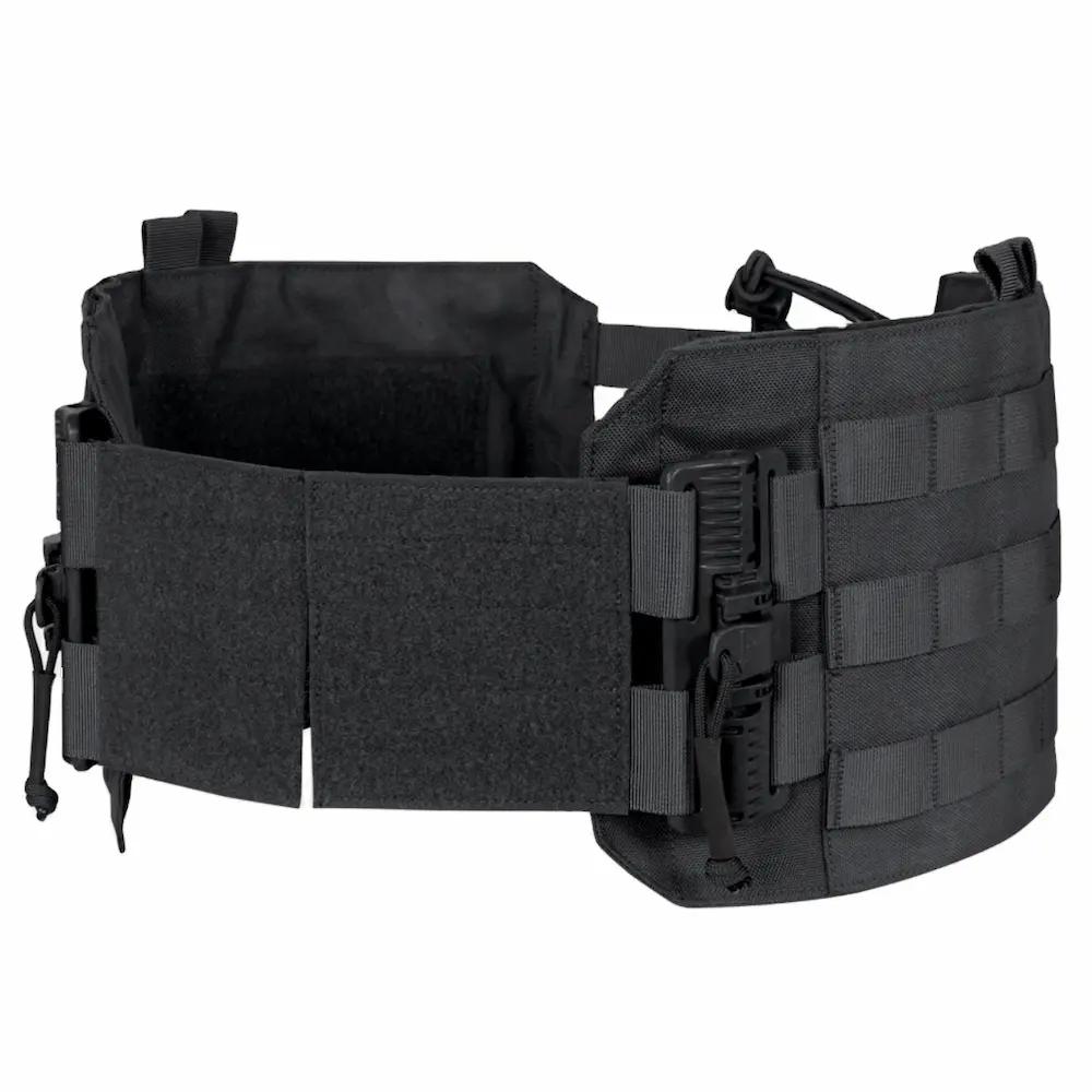 Black Tactical Cummerbund for Plate Carriers