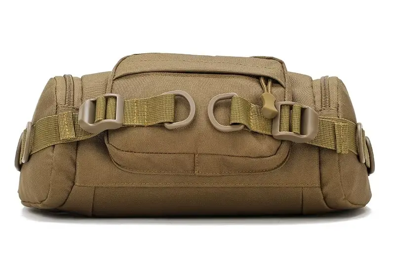 Coyote Brown Fanny Pack – D-Rings & Strapped Attachment Points