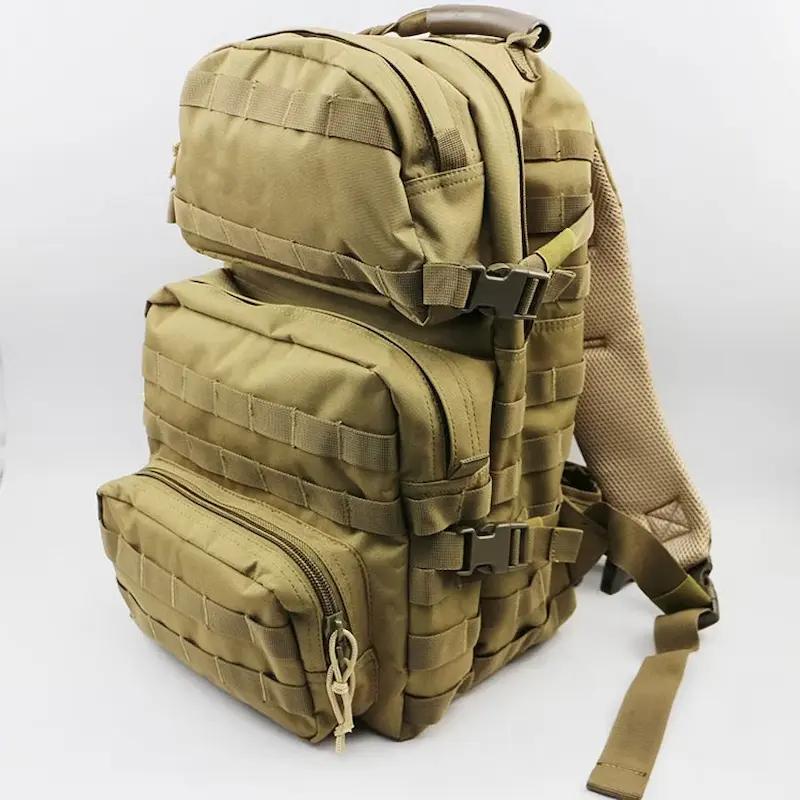 Coyote Brown Multi-Section Good Tactical Backpack