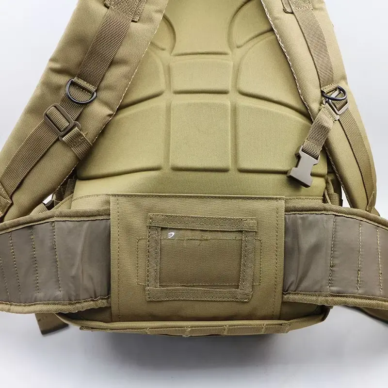 Coyote Brown Tactical Backpack – Padded Back Panel & Detachable Waist Strap