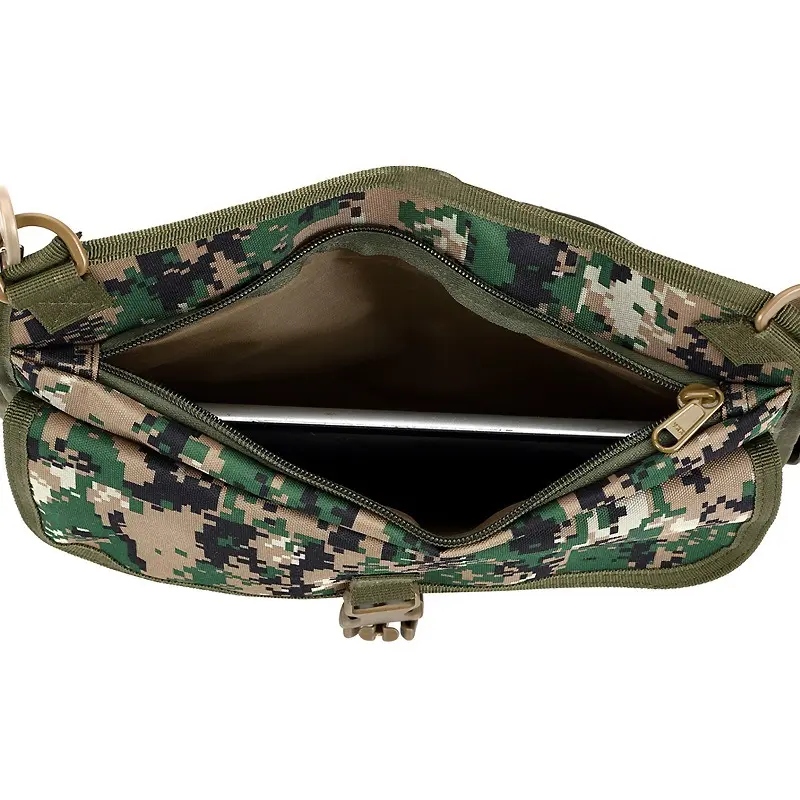 EDC Tablet-Compatible Camo Shoulder Messenger Bag