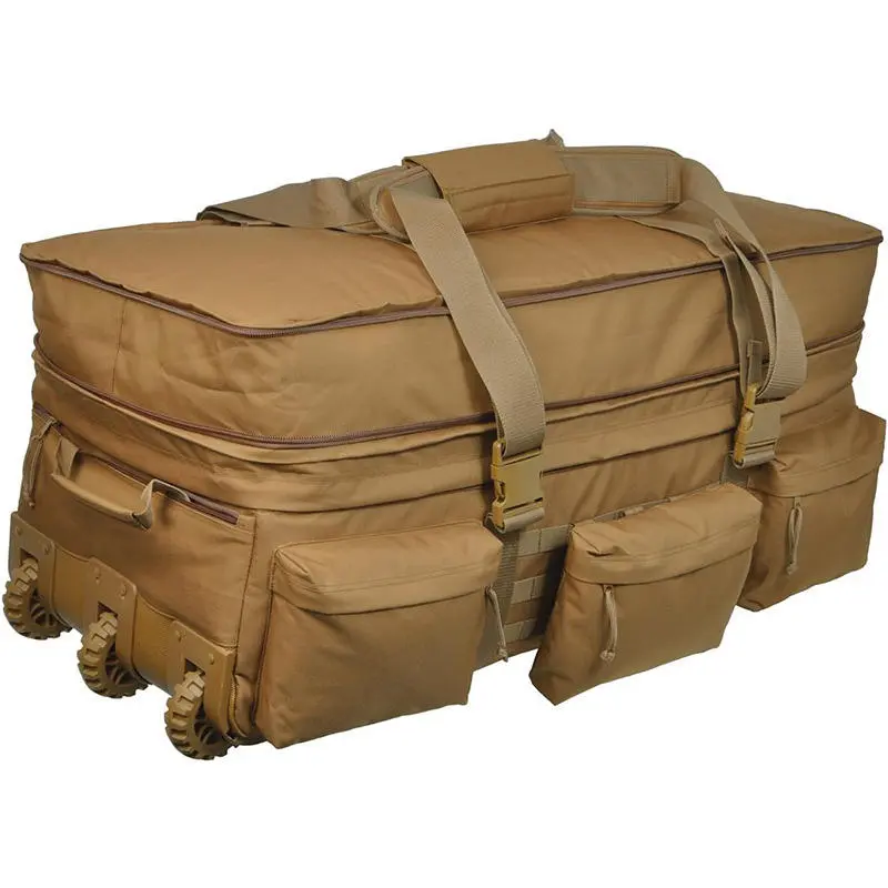 Large-Capacity Tactical Wheeled Duffle Bag