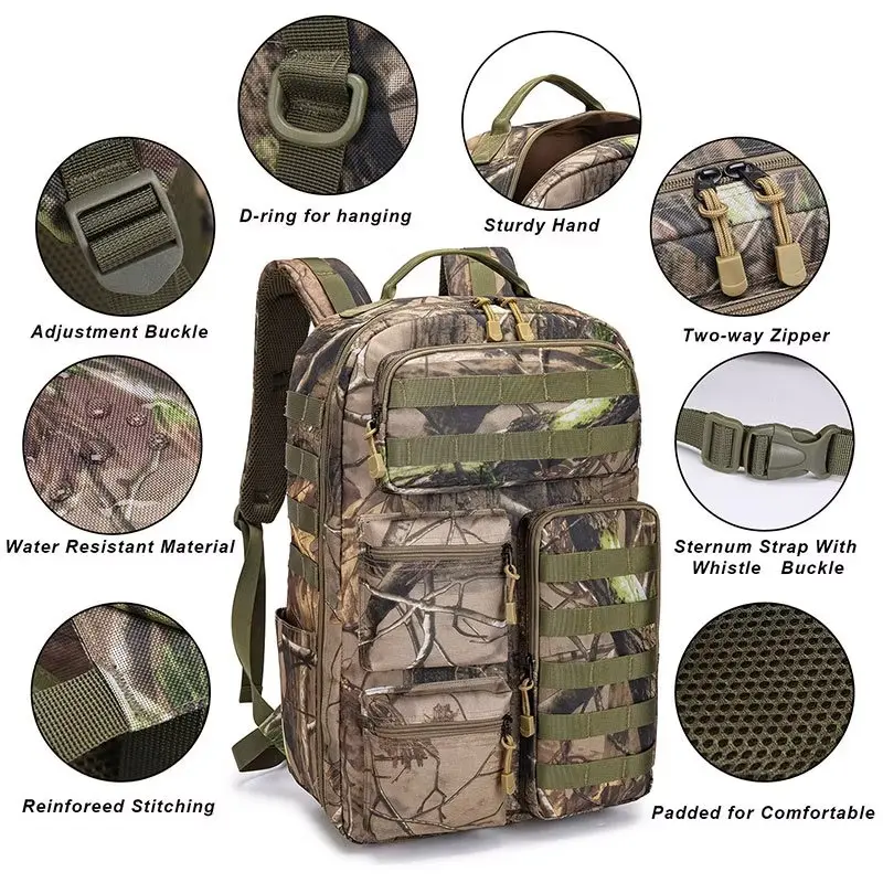 Modular Camo Outdoor Expedition Backpack