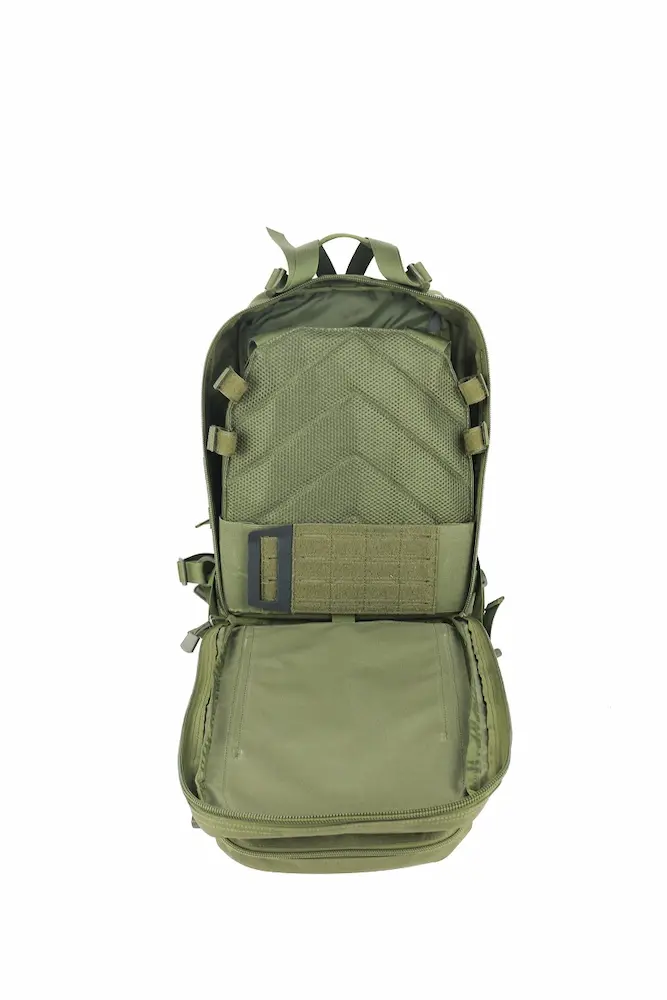 Olive Backpack with Integrated Plate Carrier