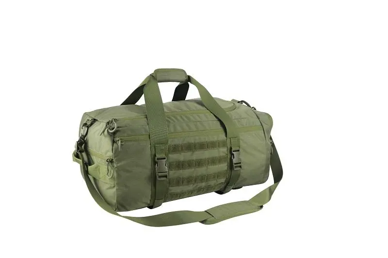 Olive Convertible Heavy-Duty Outdoor Duffel Backpack