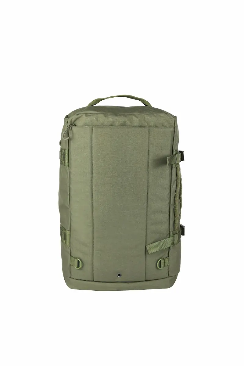 Olive Duffel Bag – Rear Zippered Pocket