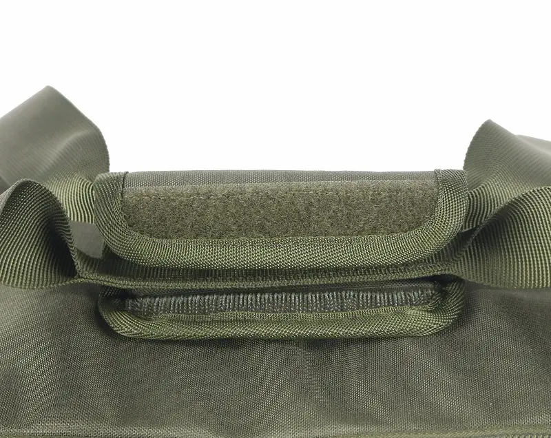 Olive Duffle Bag – Padded Handle & Velcro