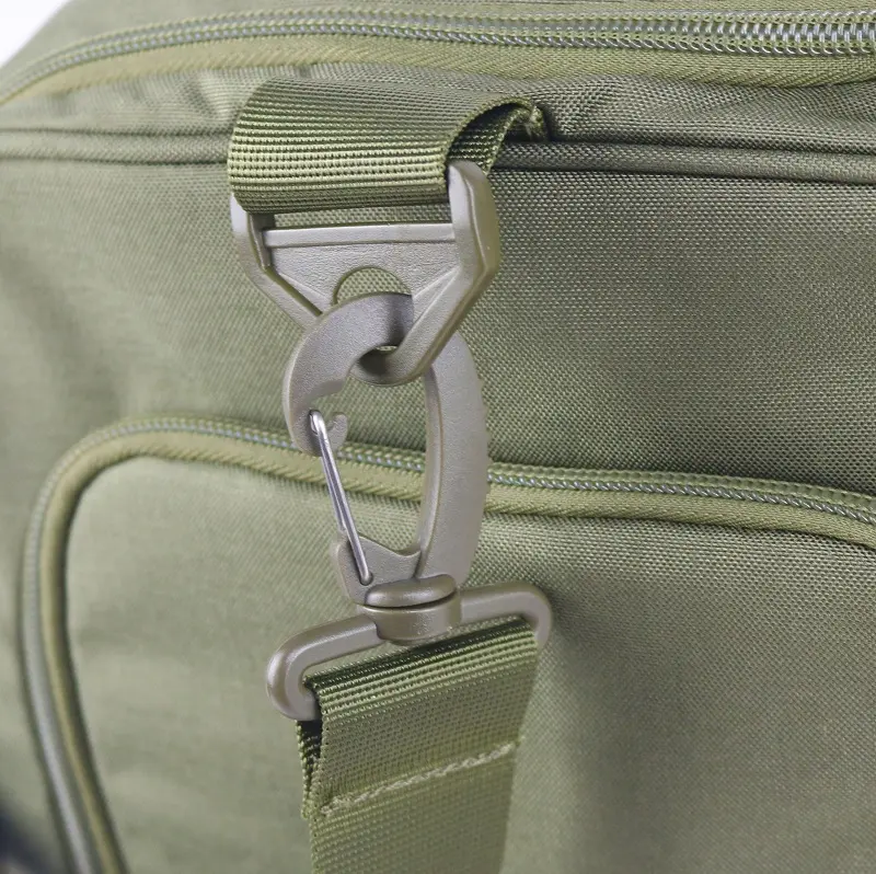 Olive Duffle Bag – Quick-Release Buckle