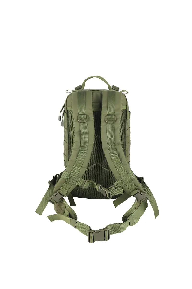 Olive Tactical Backpack – Ergonomic Straps + Built-In Vest Compartment