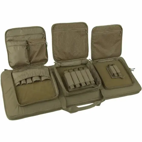 Padded Tan Tactical Rifle Case – 3 Internal Organizer Pockets