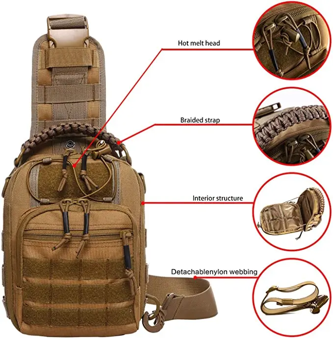 Sacoche tactique Tan (nylon 1050D)