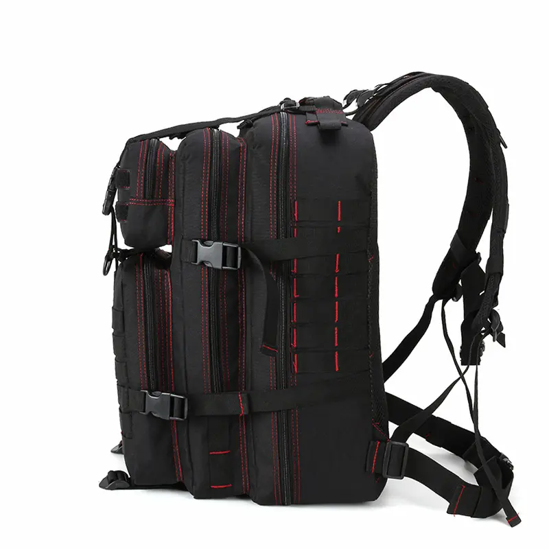 black red outdoor gym backpack