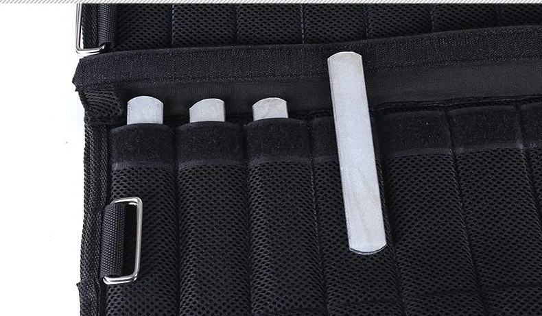 Adjustable Weighted Vest (close-up of weight plate pockets)